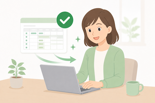 Excelでの運用開始のイメージ